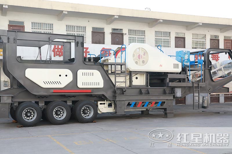 半掛輪胎式移動破碎機圖片 半掛輪胎式移動破碎機圖片