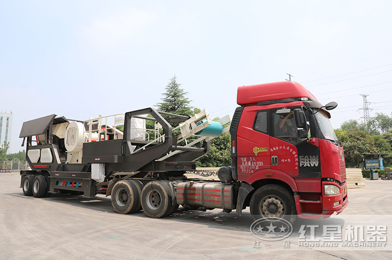 半掛式移動破碎機圖片 半掛式移動破碎機圖片