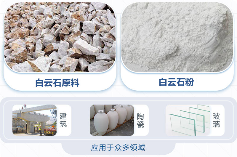 白云石粉應用領(lǐng)域