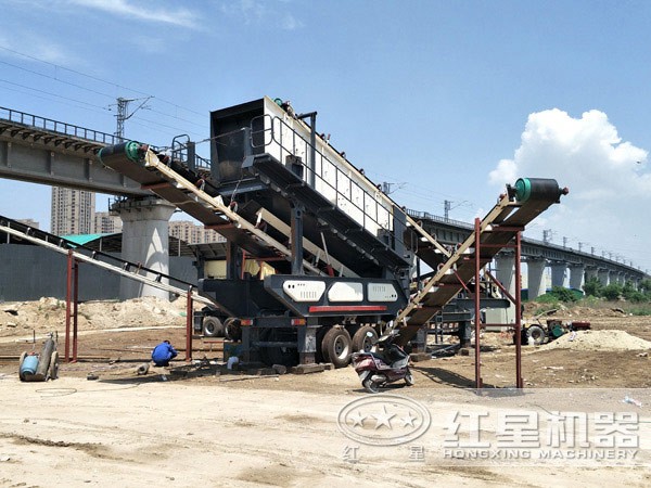 一體化顎式移動破碎站施工圖 一體化顎式移動破碎站施工圖