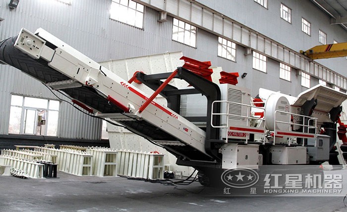 紅星油電兩用移動液壓碎石機(jī)