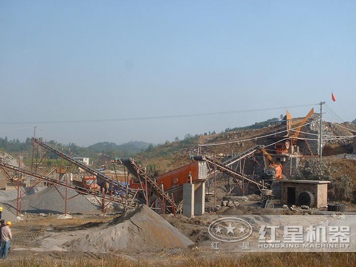 湖南環(huán)保型砂石骨料生產(chǎn)線現(xiàn)場 湖南環(huán)保型砂石骨料生產(chǎn)線現(xiàn)場