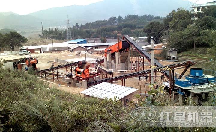 機(jī)制砂生產(chǎn)線現(xiàn)場 機(jī)制砂生產(chǎn)線現(xiàn)場