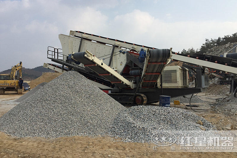 流動式石頭破碎機(jī)加工的物料