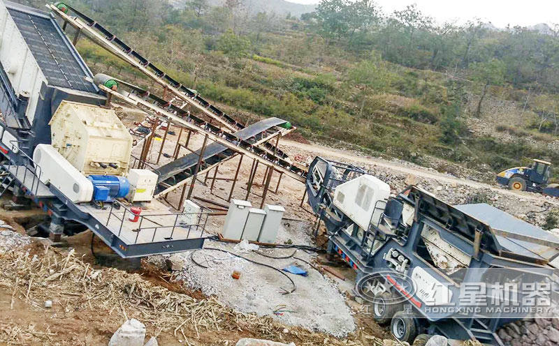 移動(dòng)式1214型號制砂機(jī)安裝現(xiàn)場