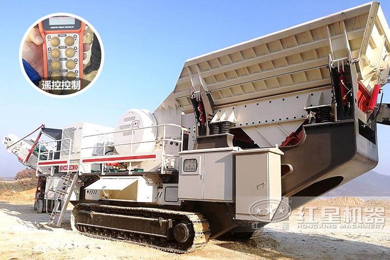 移動式石頭破碎機(jī)現(xiàn)場 移動式石頭破碎機(jī)現(xiàn)場