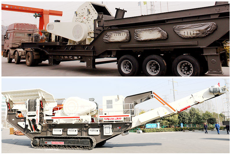 輪胎式、履帶式移動(dòng)粉碎制砂機(jī)