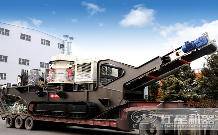 履帶式圓錐式移動破碎站設(shè)備