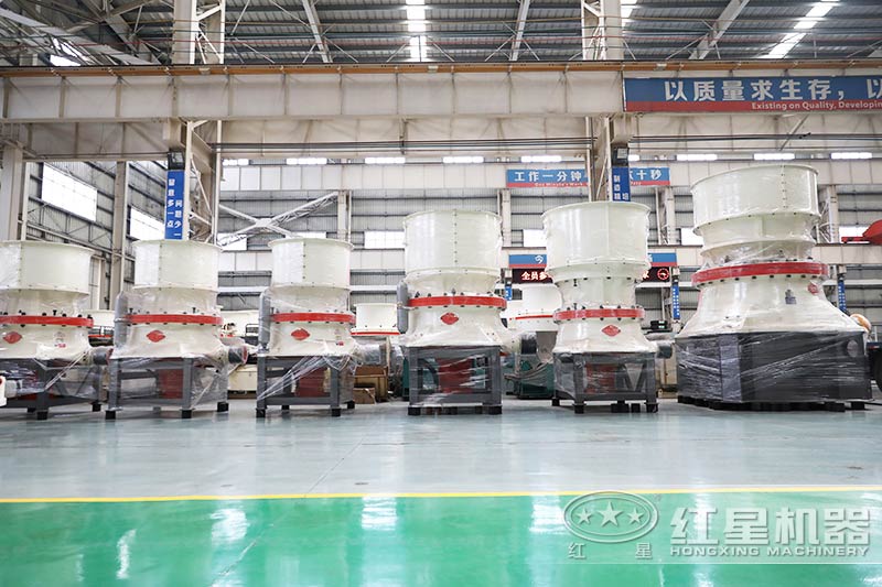 圓錐式破碎機(jī)，對(duì)硬度較大的河卵石破碎效果更佳