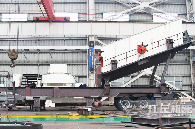 沖擊式移動(dòng)破碎站，出料粒形好級配連續(xù)