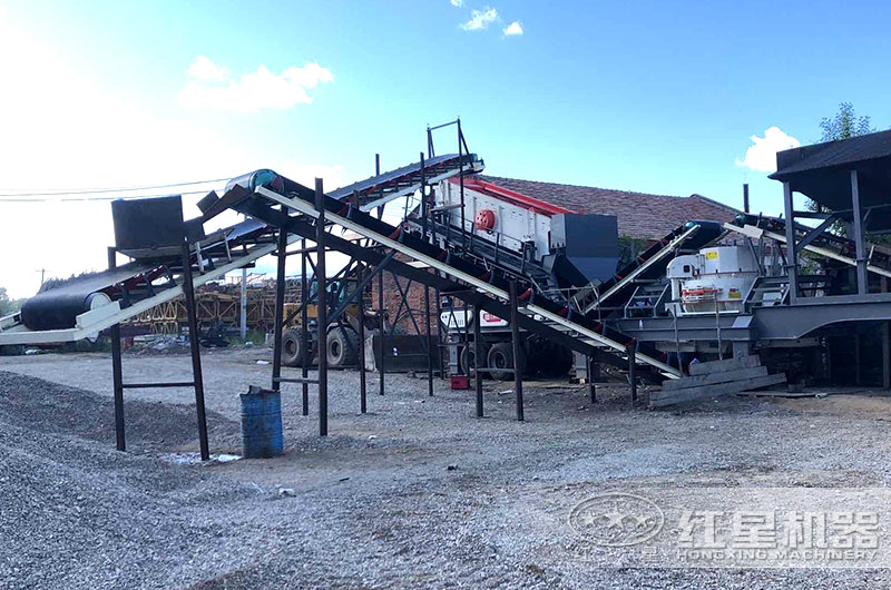 移動式制砂機，車頭拉著即可移動，更智能