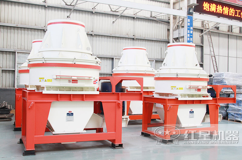直通沖擊式制砂機(jī)，體積小，粒形好