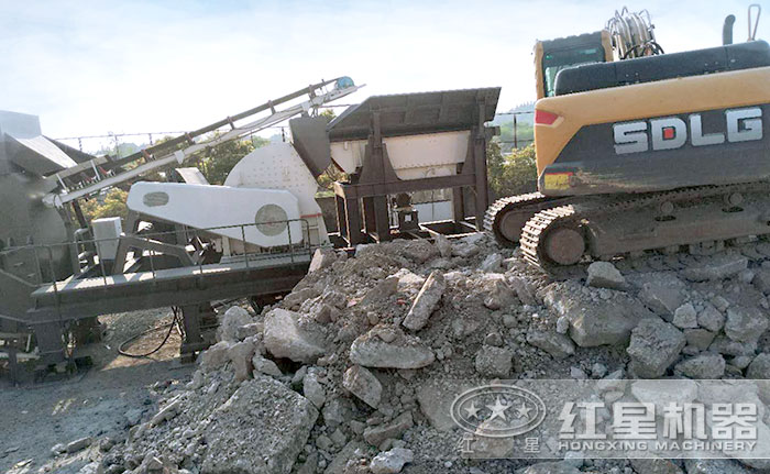 混凝土破碎機，破碎物料細節(jié)